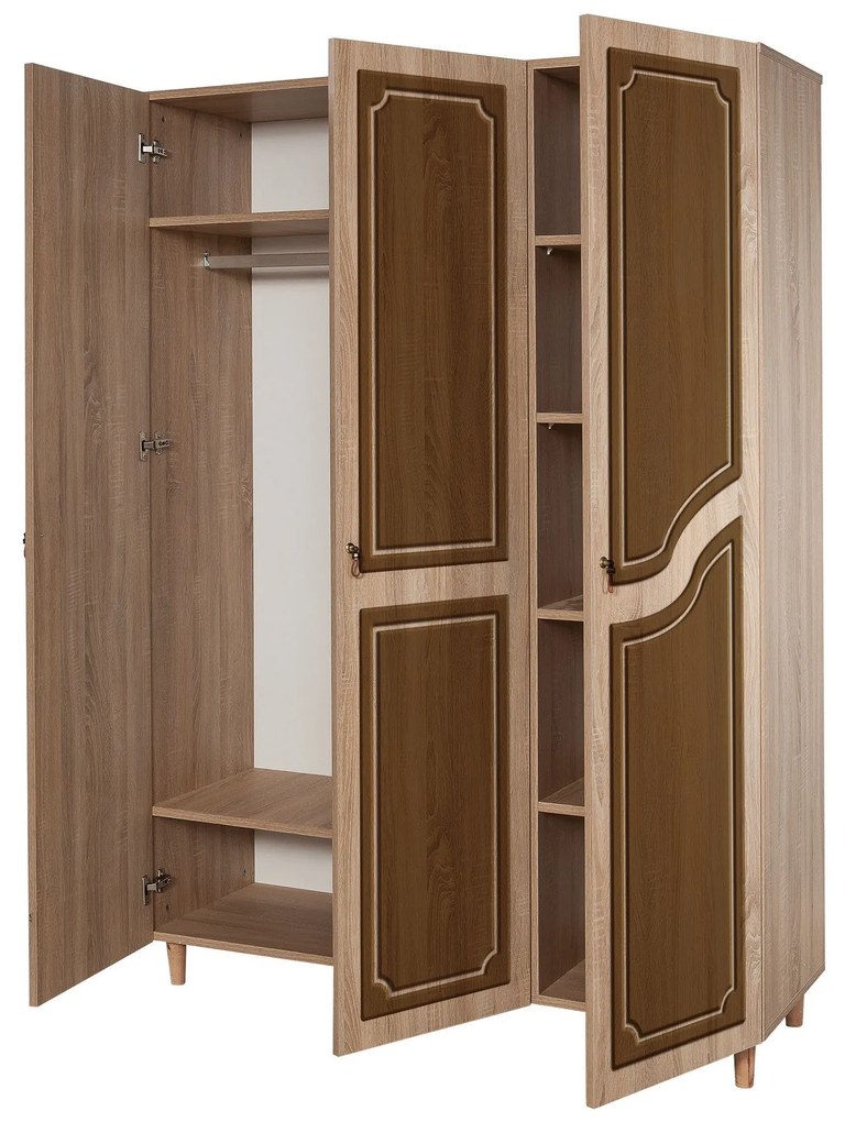 Guarda-Roupa Mode – Carvalho Sonoma – 135 cm x 192 cm x 52 cm