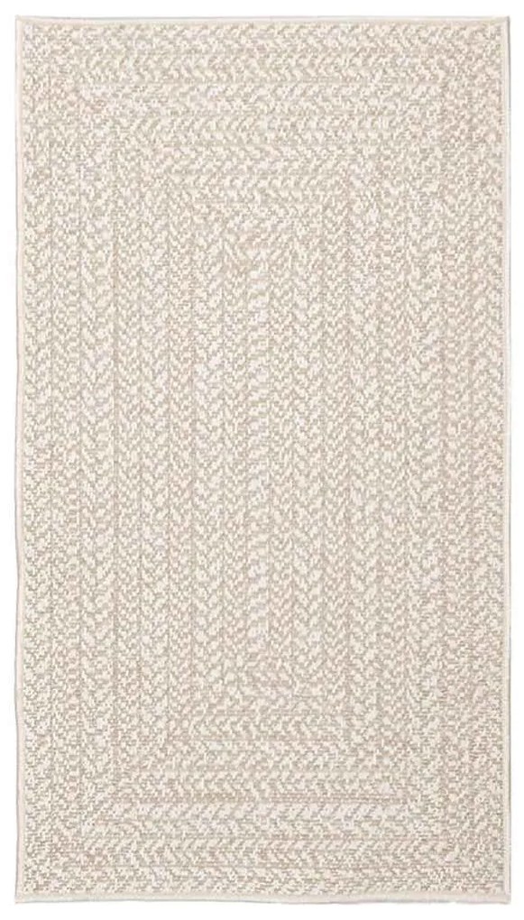 Tapete ZIZUR creme 60x110 cm aspeto de juta interior e exterior