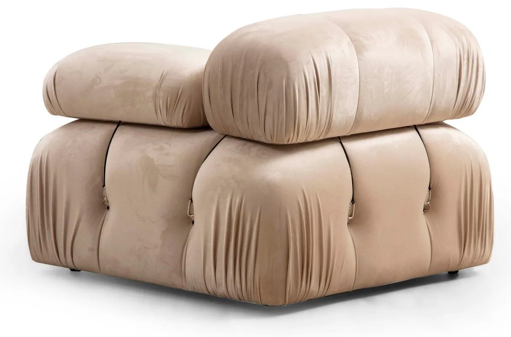 Sofá de 3 Lugares Bubble – Creme – 288 x 95 x 75 cm