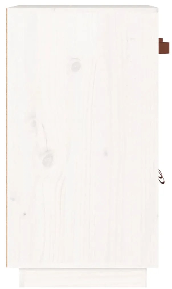 Aparador 65,5x40x75 cm madeira de pinho maciça branco