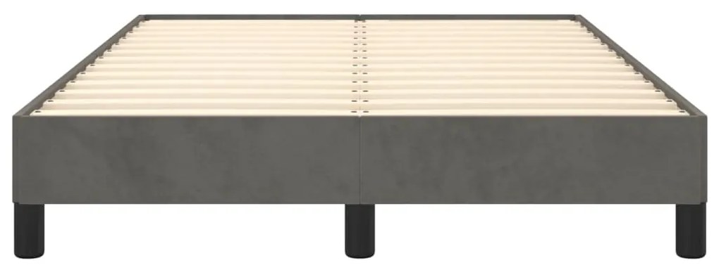 Estrutura de cama sem colchão 120x190 cm Veludo cinza escuro