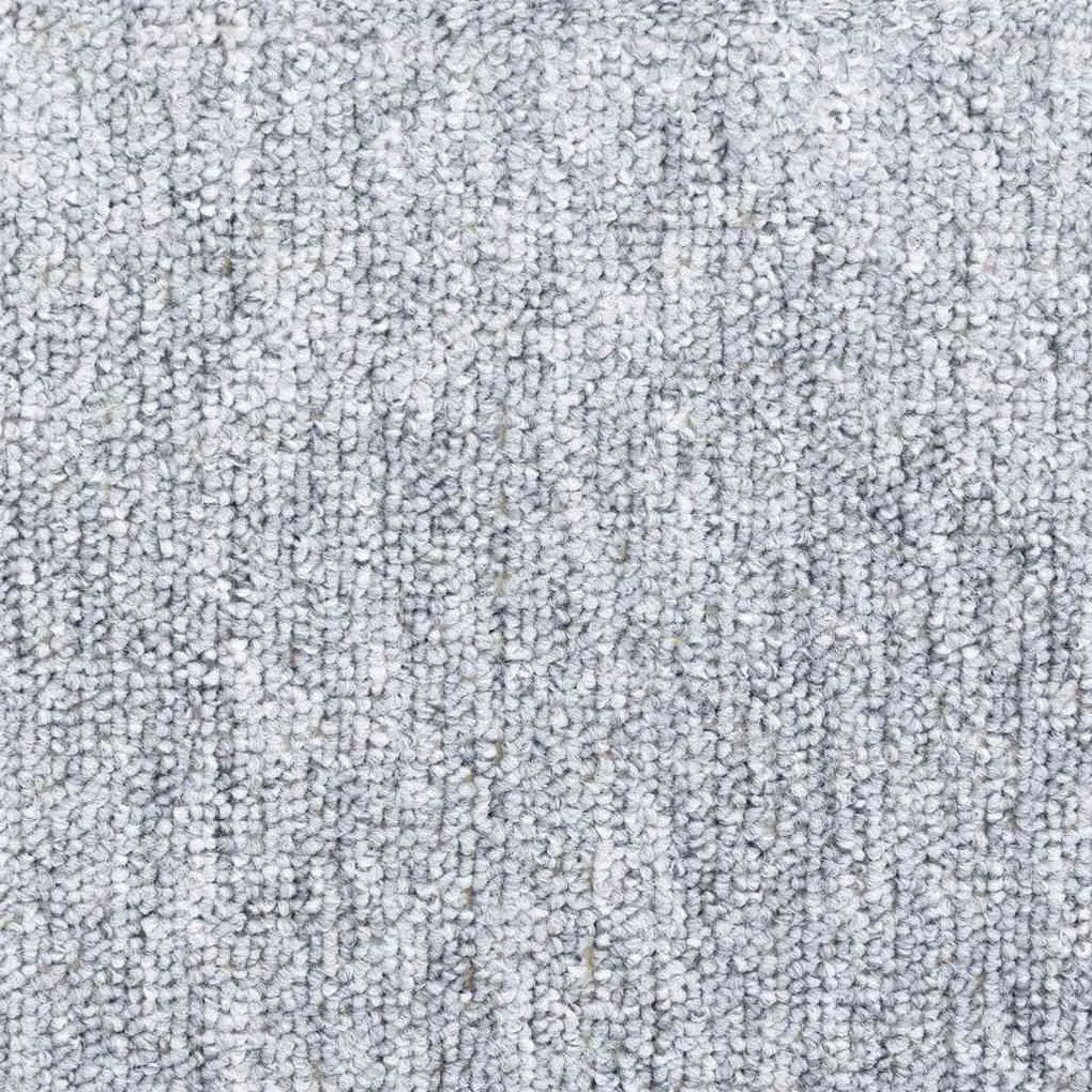 Tapetes de escada 20 pcs 65x24x4 cm cinzento-claro