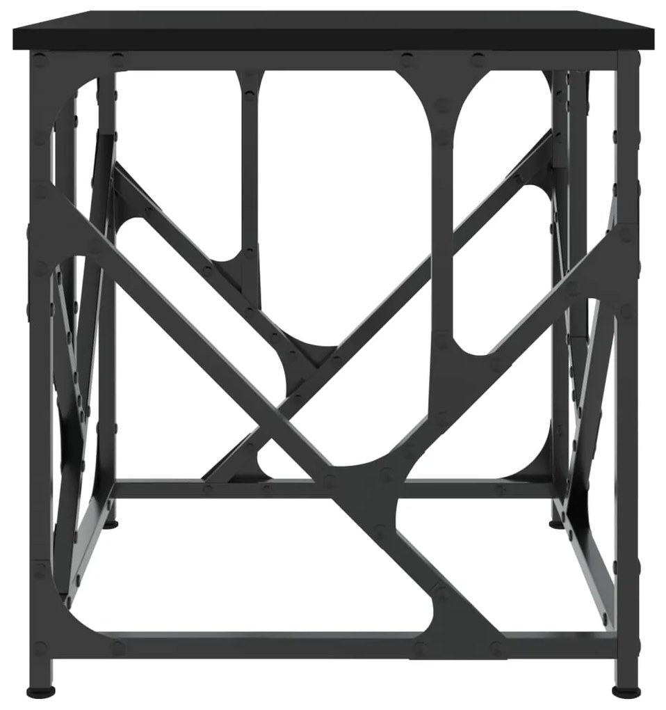 Mesa de centro 45x45x47,5 cm derivados de madeira preto