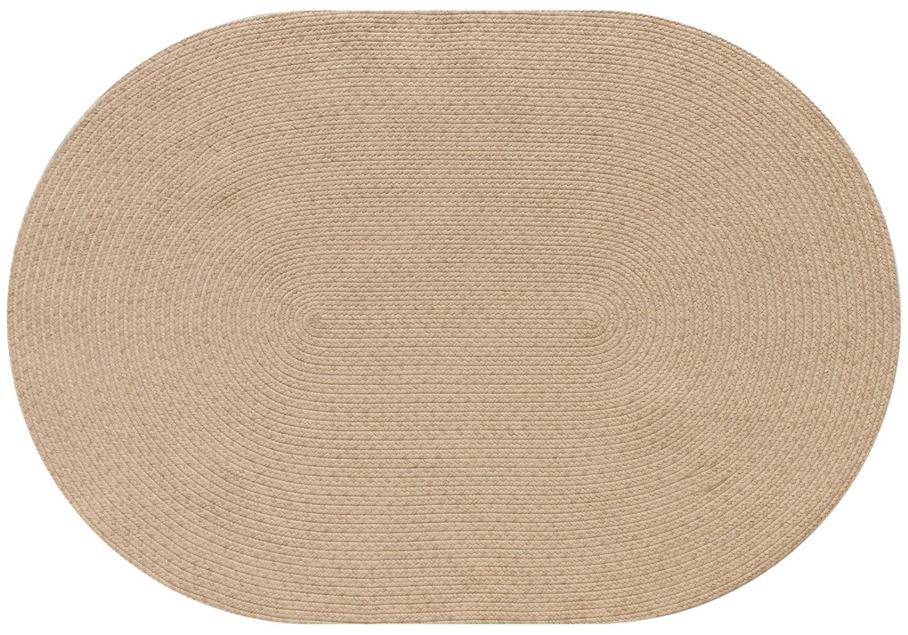 HOMCOM Tapete Oval para Sala de Estar 170x120 cm Tapete Lavável à Máquina Tecido à Mão Estilo Rústico Bege | Aosom Portugal
