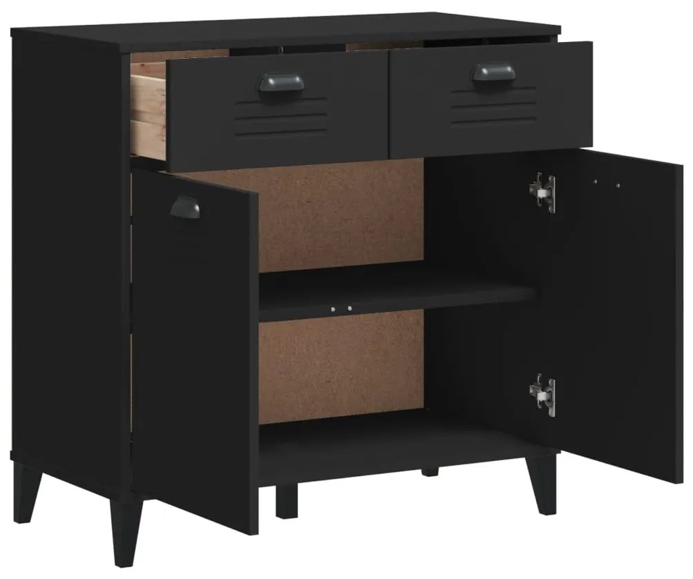 Aparador VIKEN 80x40x80 cm derivados de madeira preto