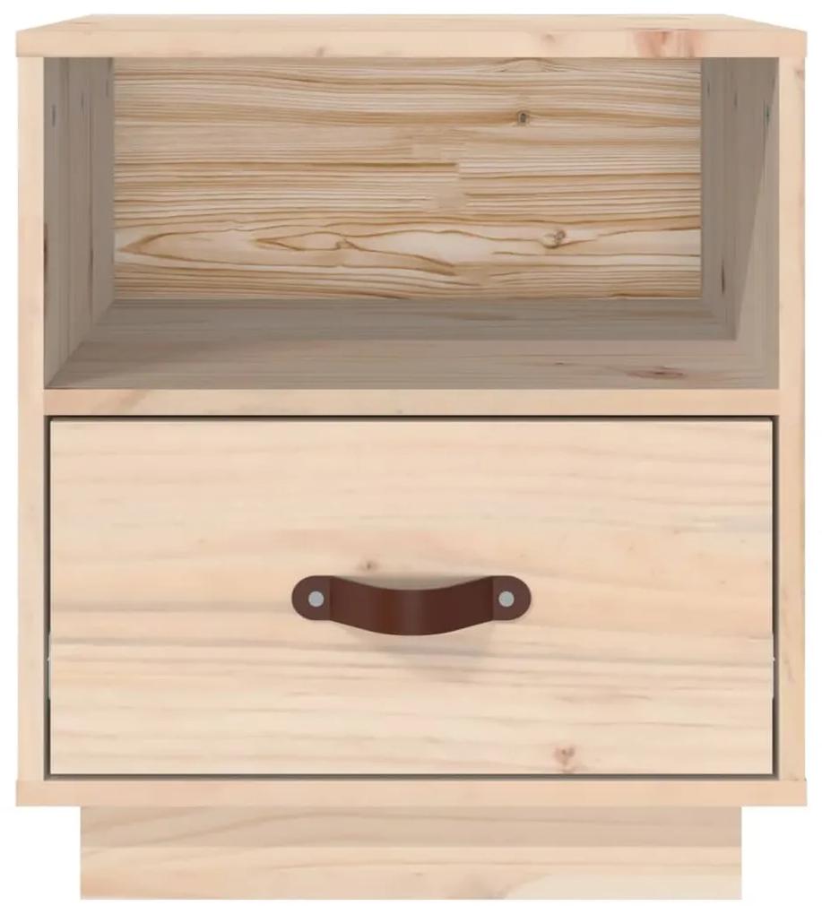 Mesa de cabeceira 40x34x45 cm madeira de pinho maciça