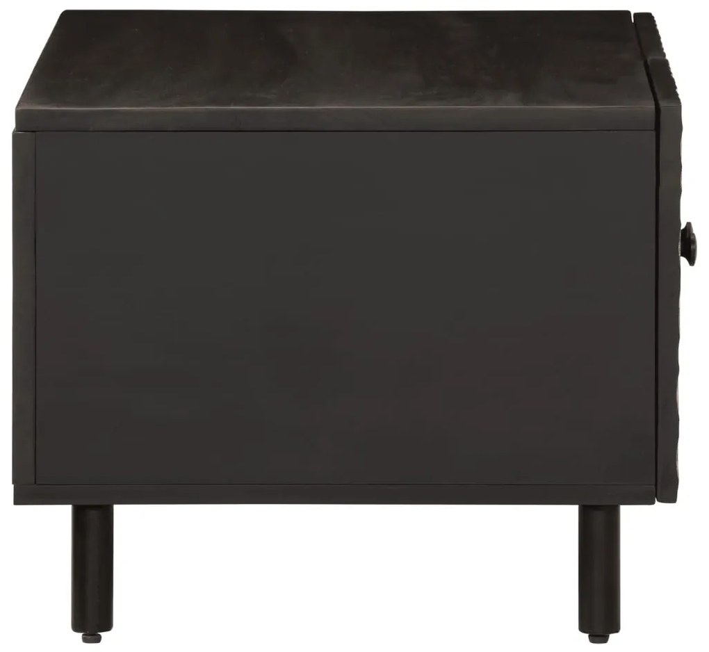 Mesa de centro 80x50x40 cm madeira de mangueira maciça preto