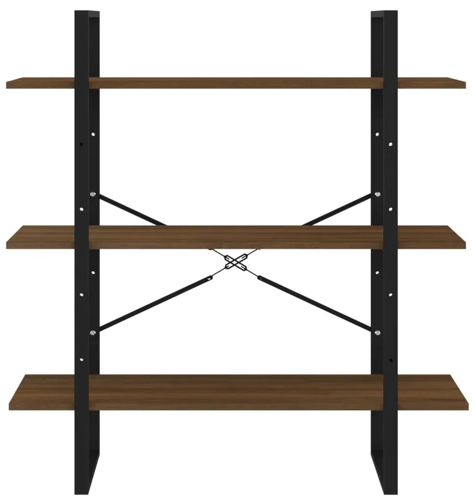 Estante 100x30x105 cm derivados de madeira carvalho castanho