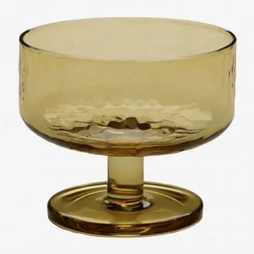 Pack De 4 Copos De Cocktail 33 Cl Em Vidro Leomie Amarelo Mel - Sklum