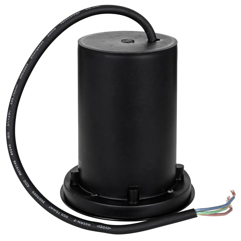 Conjunto de 6 Spots de Exterior Modernos Pretos 35mm Ajustáveis IP65 - Delux