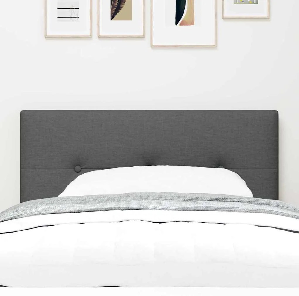 Cabeceira vidaXL Cinza escuro Madeira 90 cm Design Estiloso