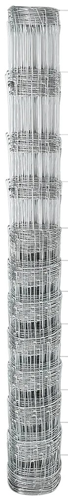 Cerca de Campo vidaXL 1.4x25 m Aço Galvanizado