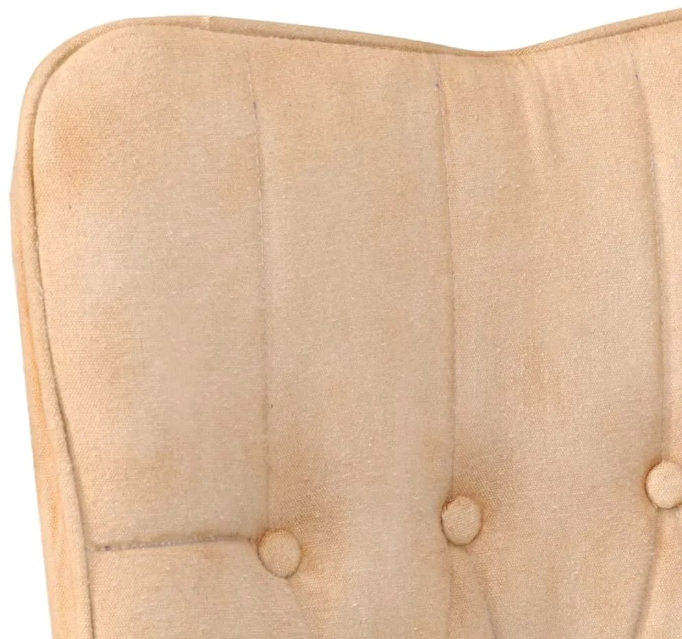 Poltrona de apoio lona cor creme