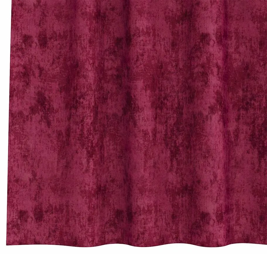 Cortinas de Veludo 2 peças com Ilhós Vermelho Vinho 140 x 140 cm