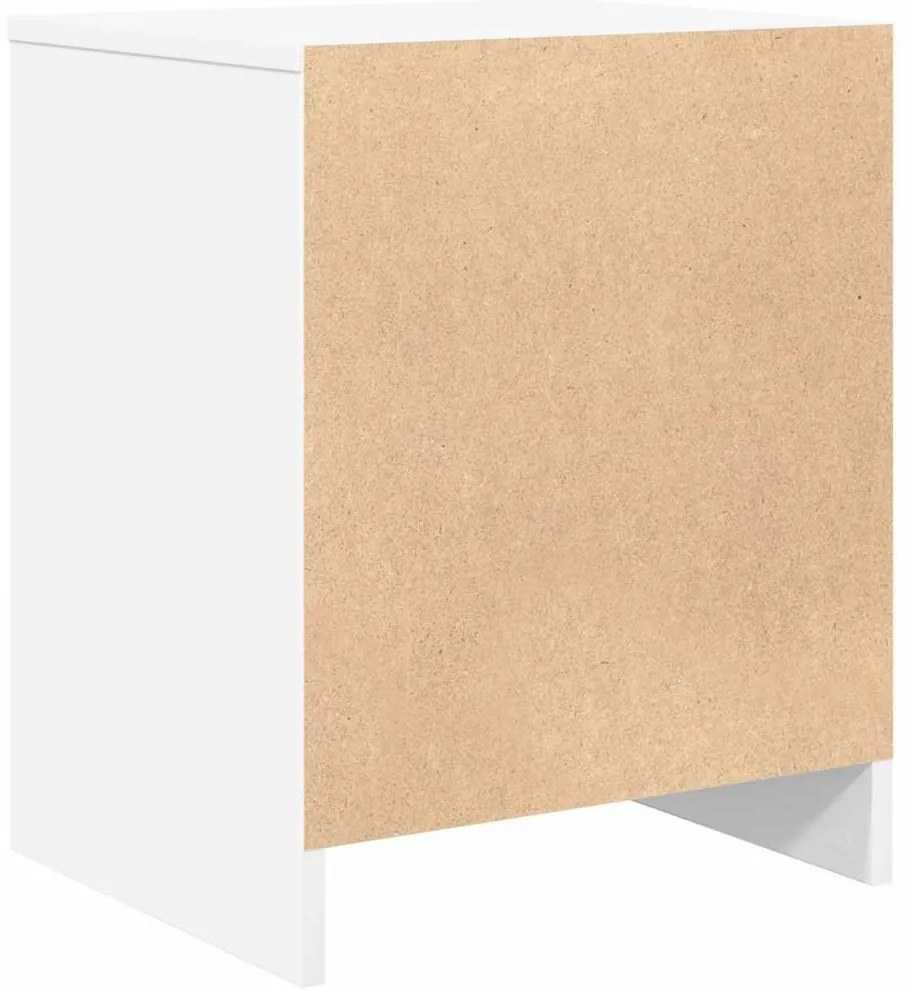 Mesas de cabeceira 2 pcs com gaveta 40x34x50 cm branco