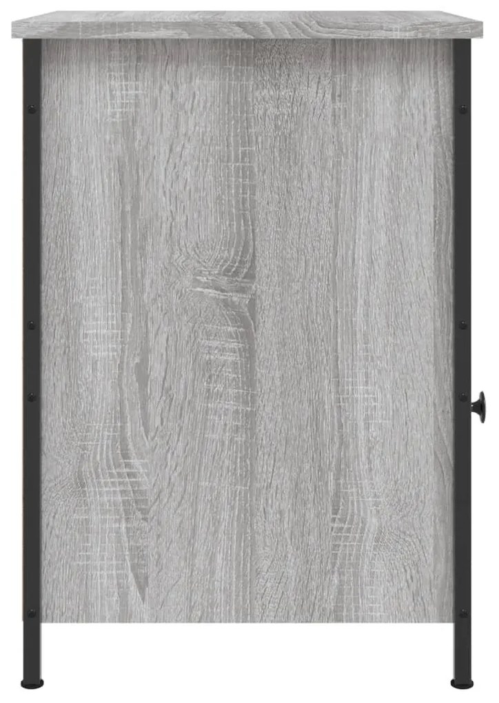 Mesas cabeceira 2 pcs 40x42x60cm deriv. madeira cinzento sonoma