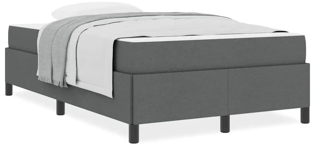 Cama Box Cinza escuro, Preto 120 x 190 cm