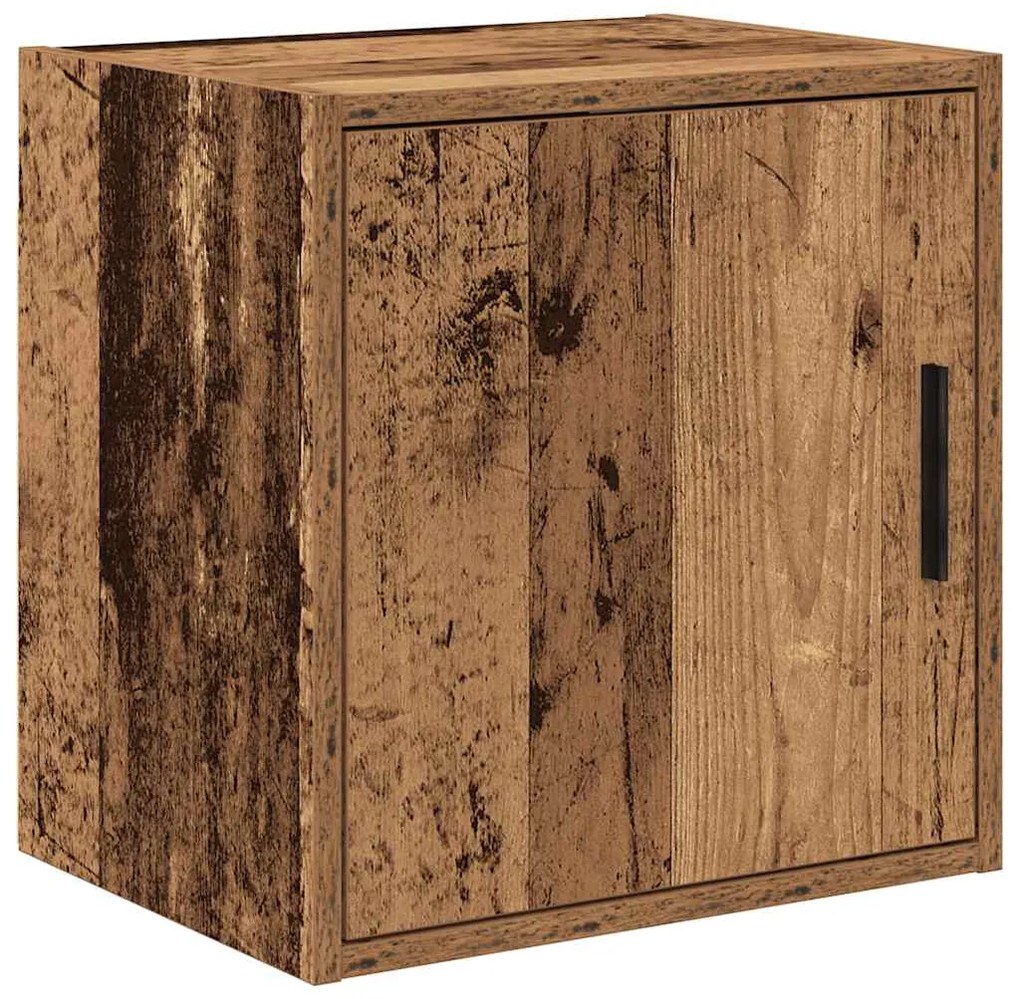 Armários de garagem 2 pcs derivados de madeira madeira velha