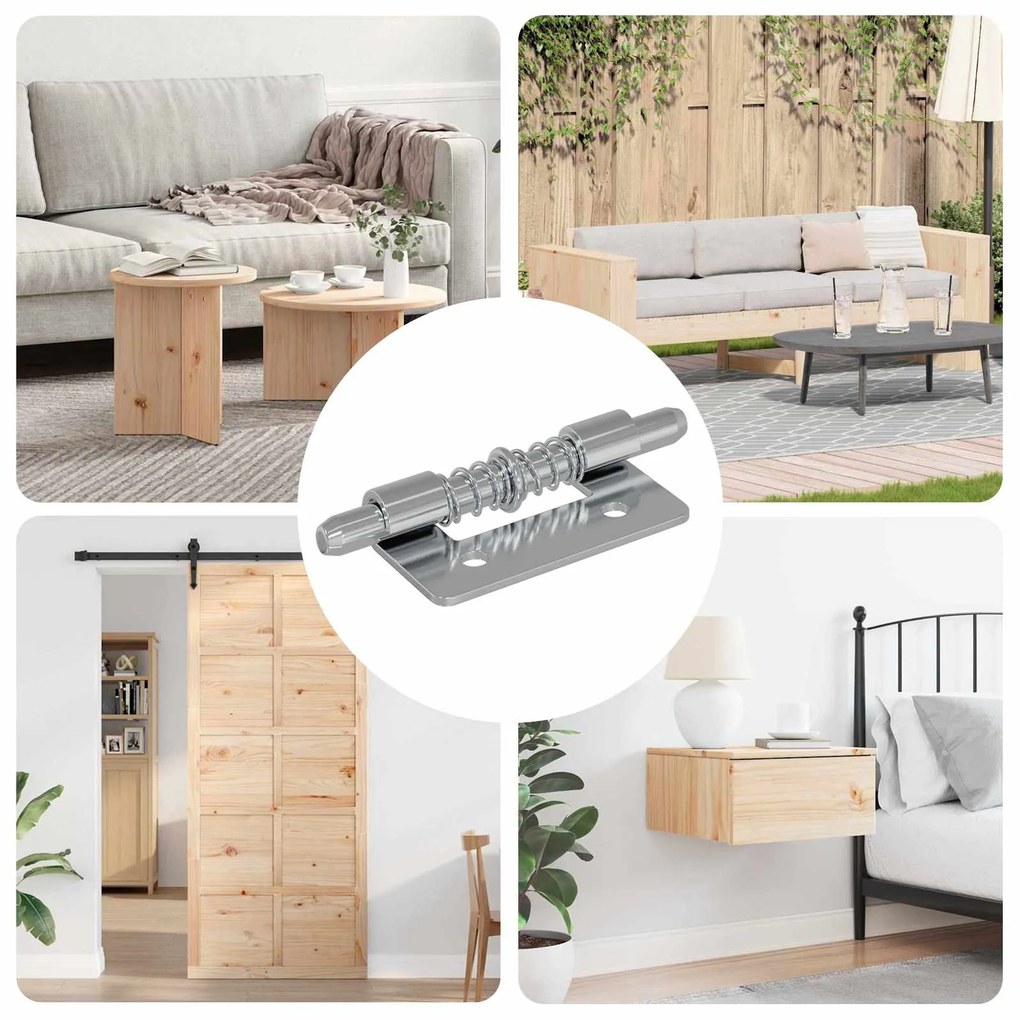 vidaXL Fechadura 12 pcs Prateado 46 x 17 x 1,2 mm Aço