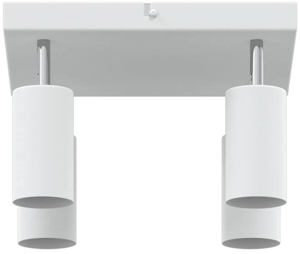 Spotlight de Teto 4 Vias Ajustável Branco GU10