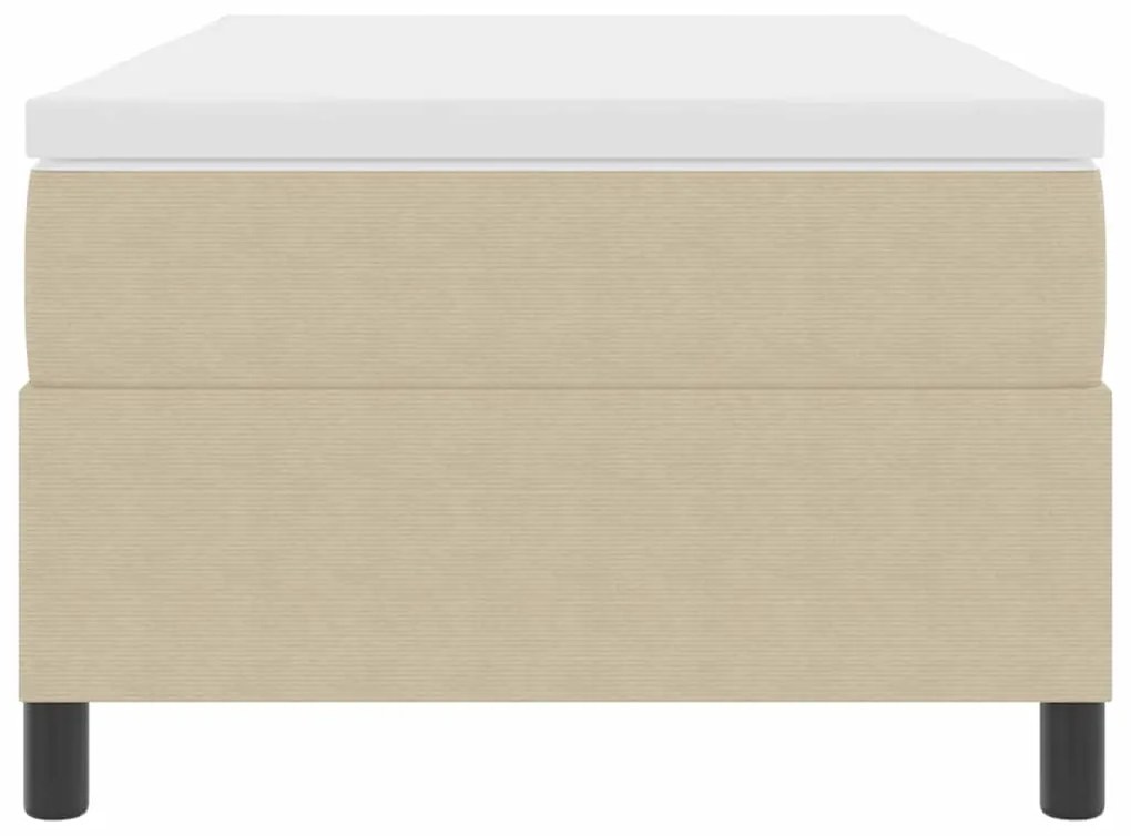 Cama Box com Colchão Verde Claro, Tamanho Solteiro, feita de veludo co
