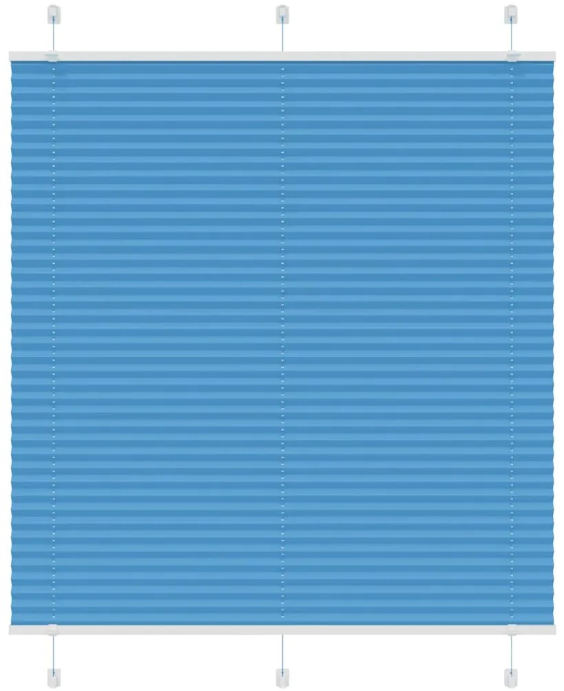Plissado Cego Azul 120x100 cm Largura Tecido 119,4 cm Poliéster