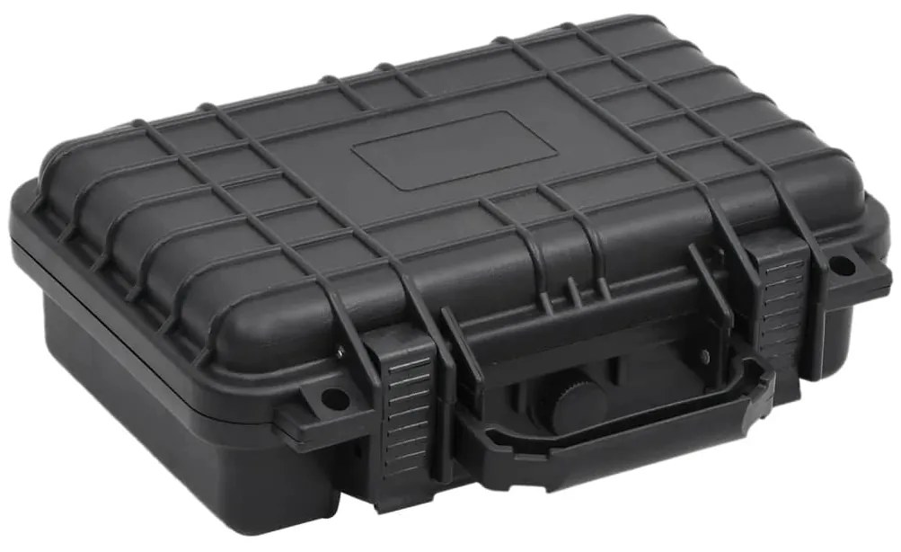 vidaXL Mala de viagem portátil 30x22x10 cm PP preto