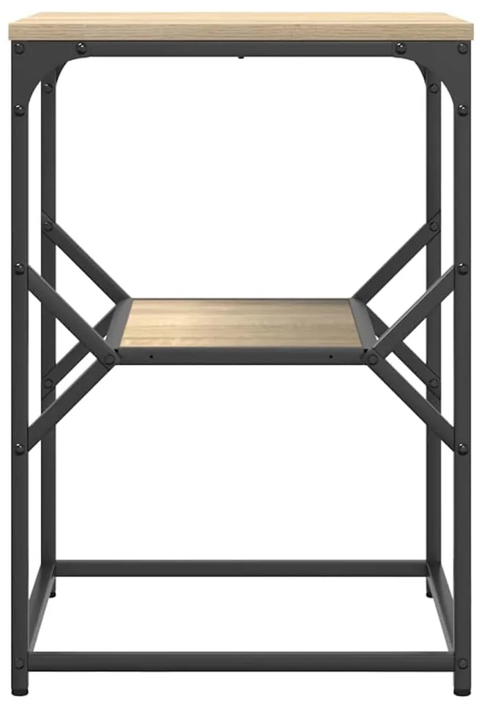 Mesa Lateral vidaXL Carvalho Sonoma 41x40x60 cm Madeira Engenharia