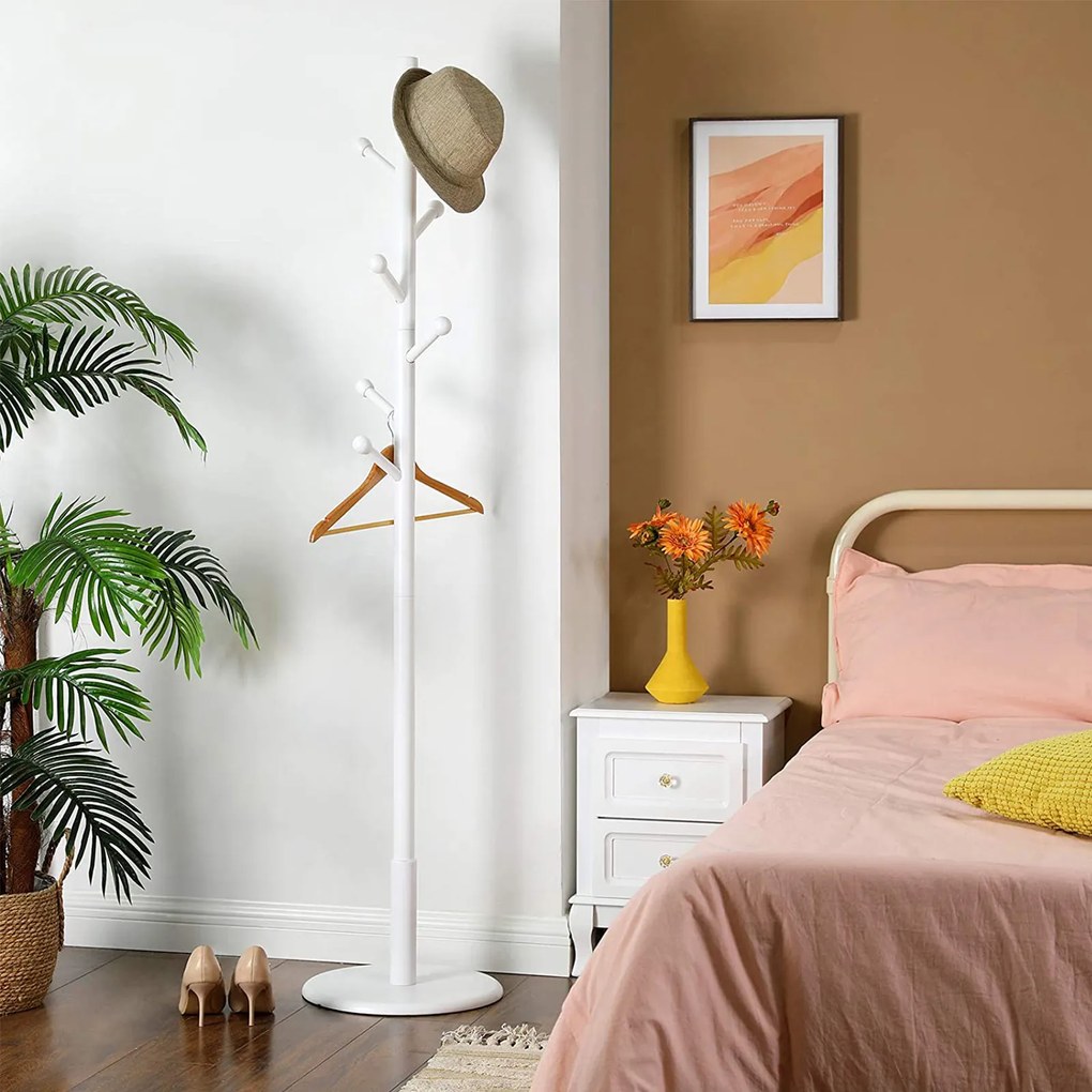 Cabide Bengaleiro 38 x 175 cm (Ø x H) branco