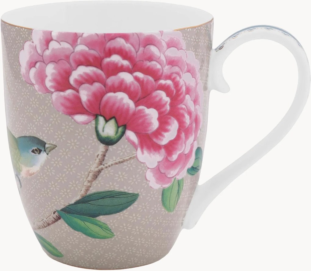 Canecas grandes Blushing Birds, conjunto de 2