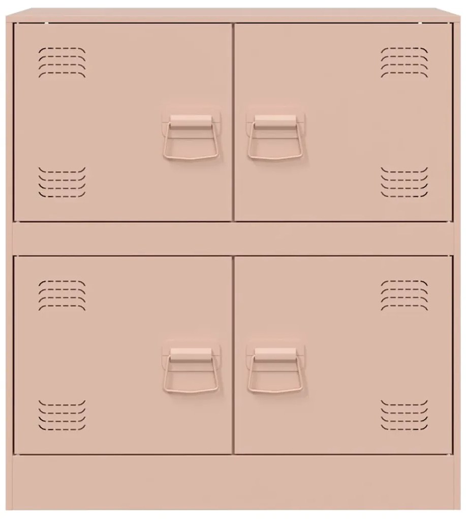 Aparador 67x39x73 cm aço rosa