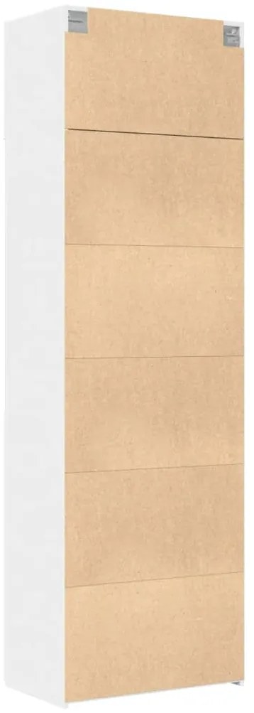 Armário de arrumação 70x42,5x225 cm derivados de madeira branco