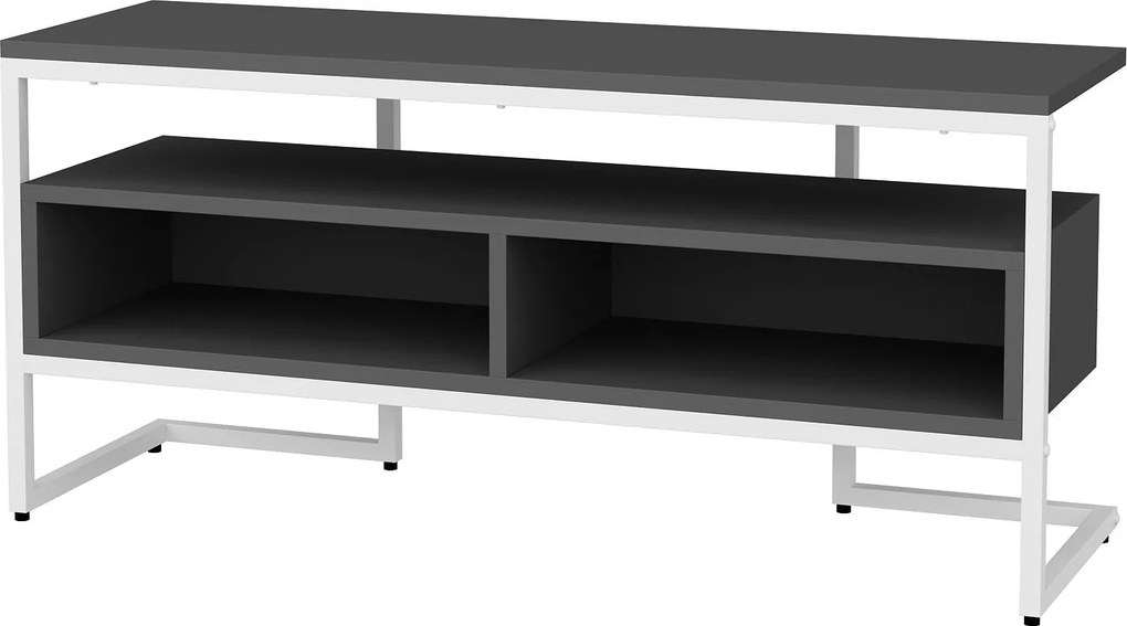 Móvel para TV Merrion – Branco e Antracite – 110 x 35 x 49,9 cm
