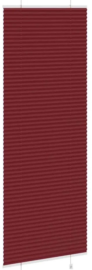 Plissado Cego Bordéus Vermelho 70x200 cm Largura Tecido