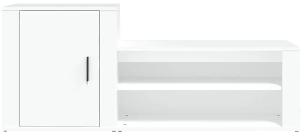 Sapateira Kiva - Com 1 Porta e 2 Prateleiras - Cor Branco - 130x35x54