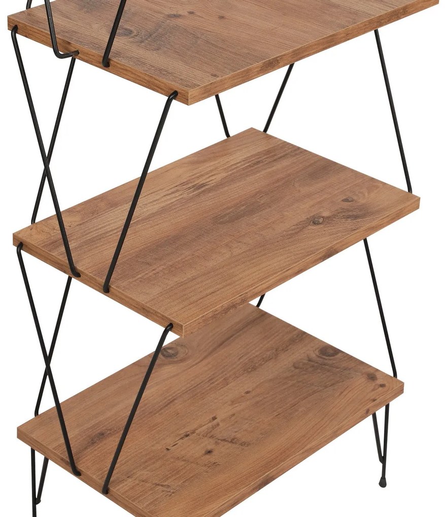 Estante Balaban – Cor Pinho – 46 cm x 165 cm x 30 cm