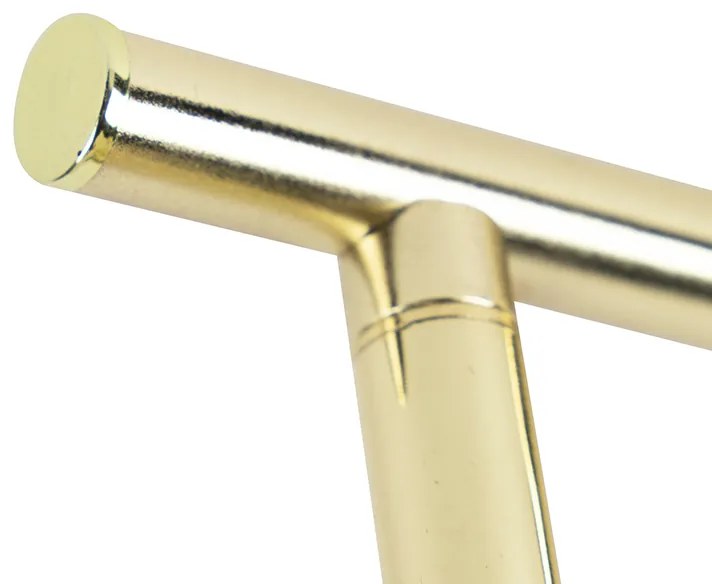 Foco Art Deco dourado 2-luzes - Tommy Industrial