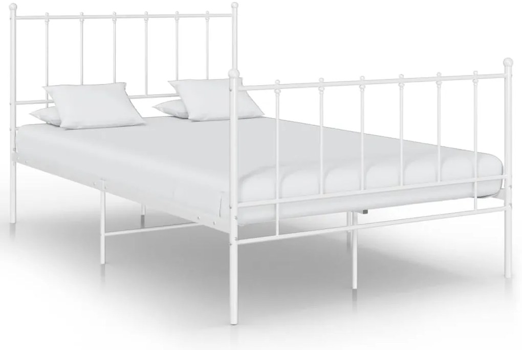 Estrutura de cama 120x200 cm metal branco