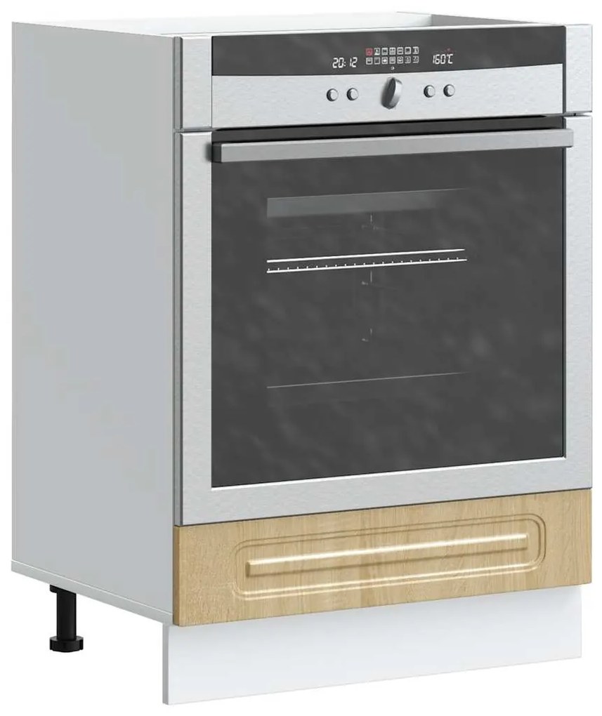 vidaXL Armário para forno Kalmar sonoma madeira de carvalho