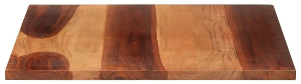 Tampo de mesa madeira de sheesham maciça 25-27 mm 70x80 cm