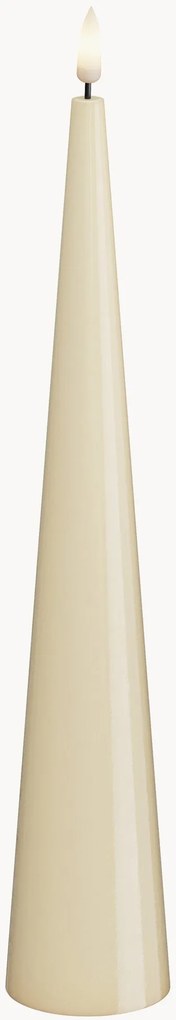 Vela LED artesanal com aspeto de chama real Cone Shaped, Alt 28 cm