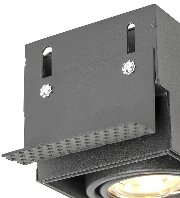LED Foco embutido inteligente preto incl. 2 Wifi GU10 Trimless - Oneon 2 Moderno