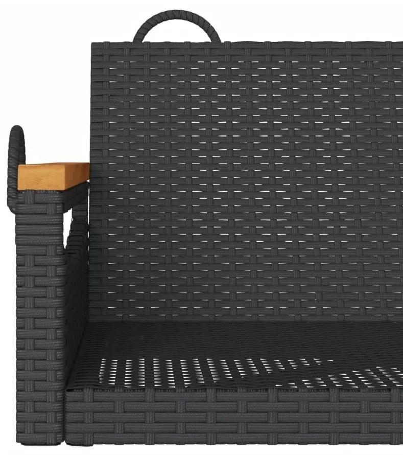 Banco baloiço 63x62x40 cm vime PE preto