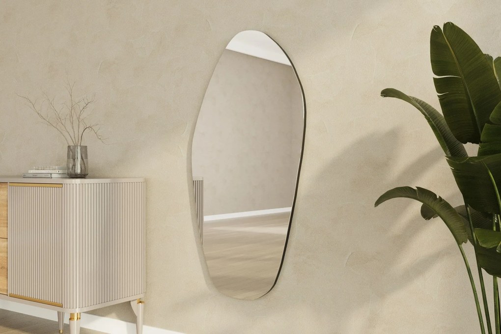 Espelho "Bella" - 60 x 120 x 2,2 cm - Preto - Design Moderno