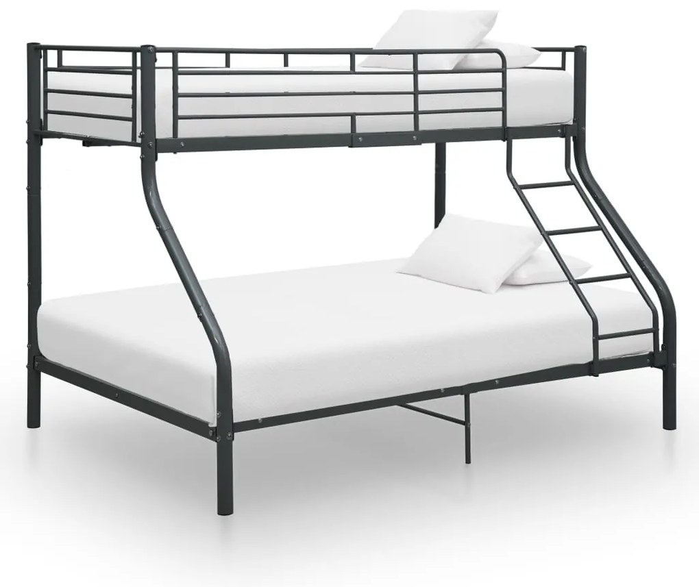Estrutura de beliche 140x200/90x200 cm metal preto