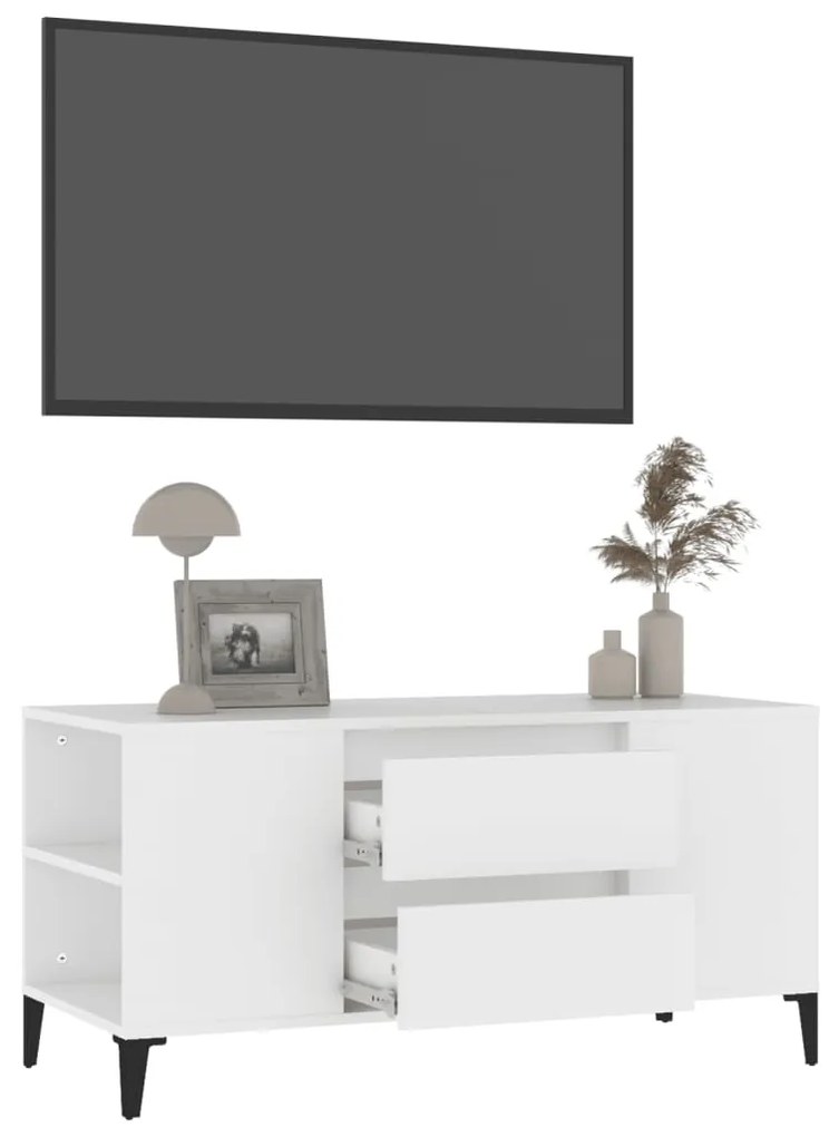 Móvel para TV 102x44,5x50 cm derivados de madeira branco