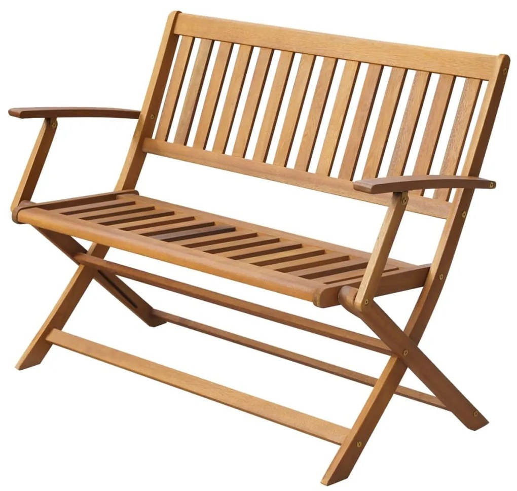 vidaXL Banco de jardim 120 cm madeira acácia maciça