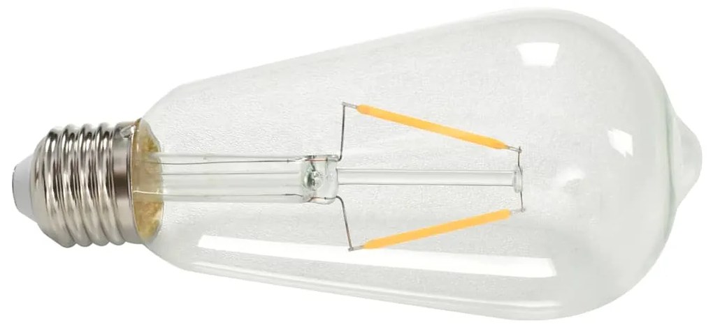 Holofotes 2 pcs lâmpadas de incand. 2 W preto E27