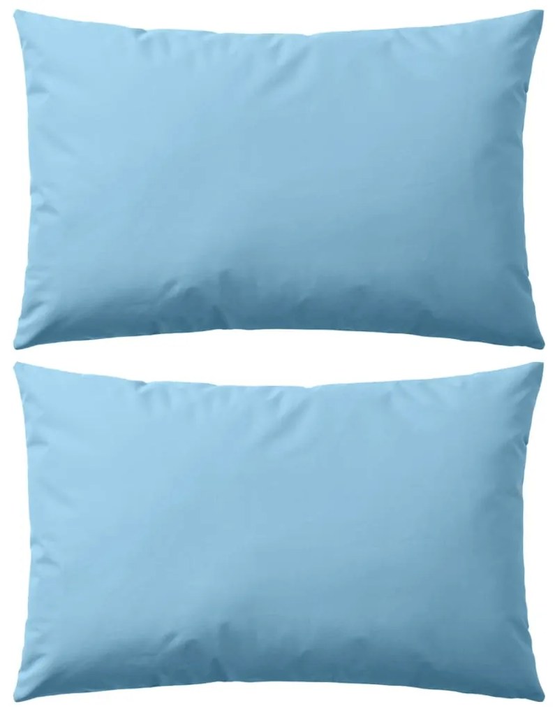 Almofadas para exterior 2 pcs 60x40 cm azul claro