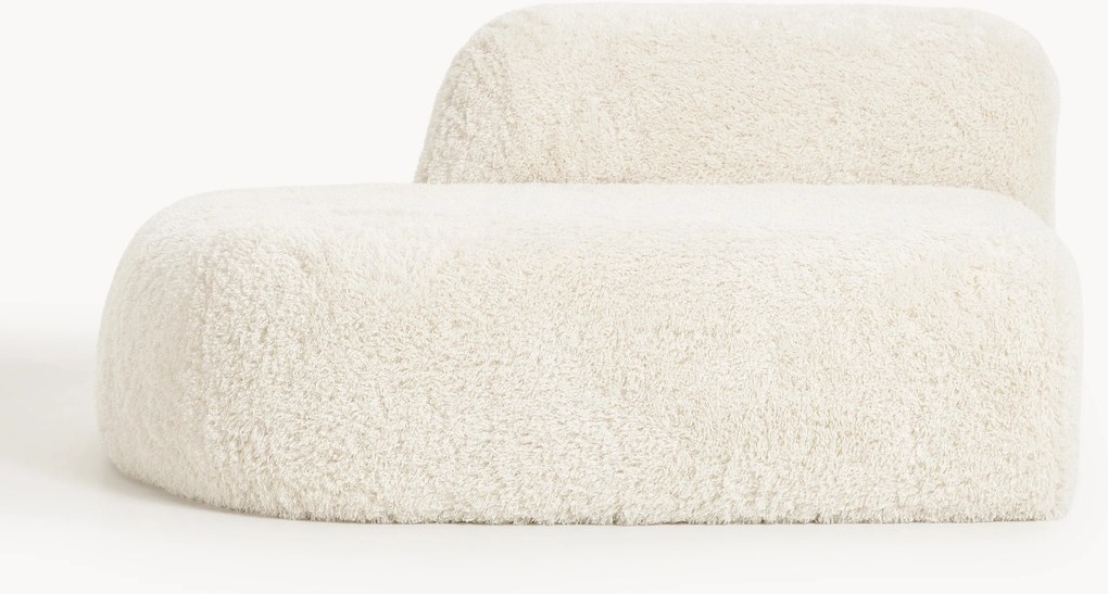 Módulo com chaise longue em teddy Wolke